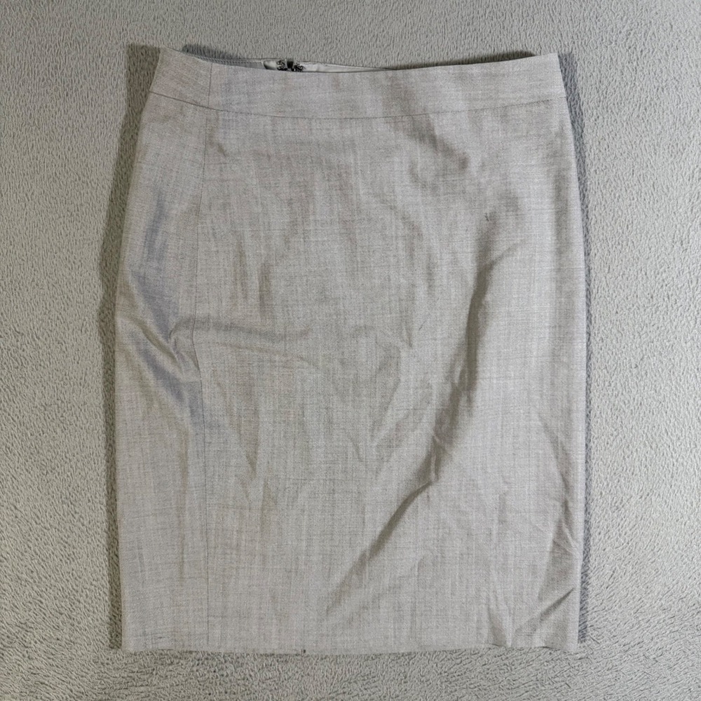 Banana‎ Republic Womens Skirt Size 4 Gray Lightweight Wool Career Business